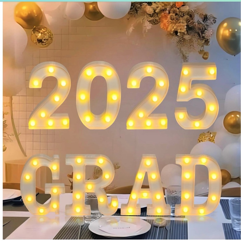 LED Light Up 2025 Grad Sign